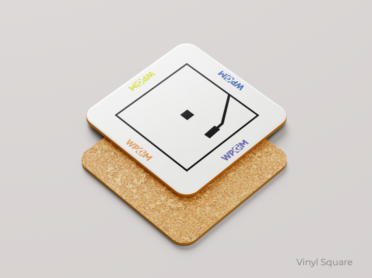 WPGM Cork-back Coasters