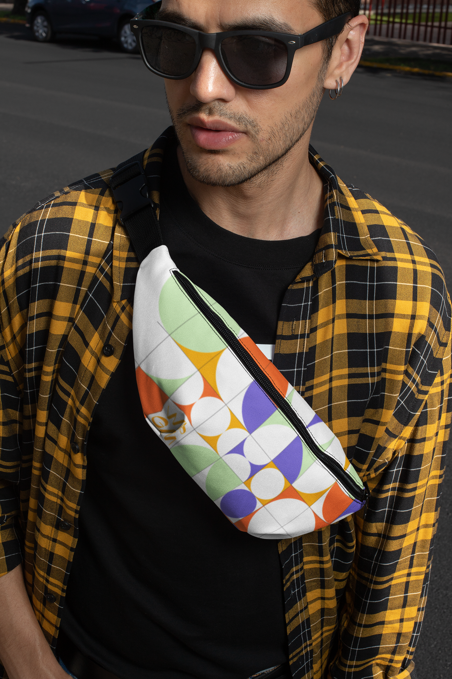 WPGM Colorgrid Fanny Pack (White)