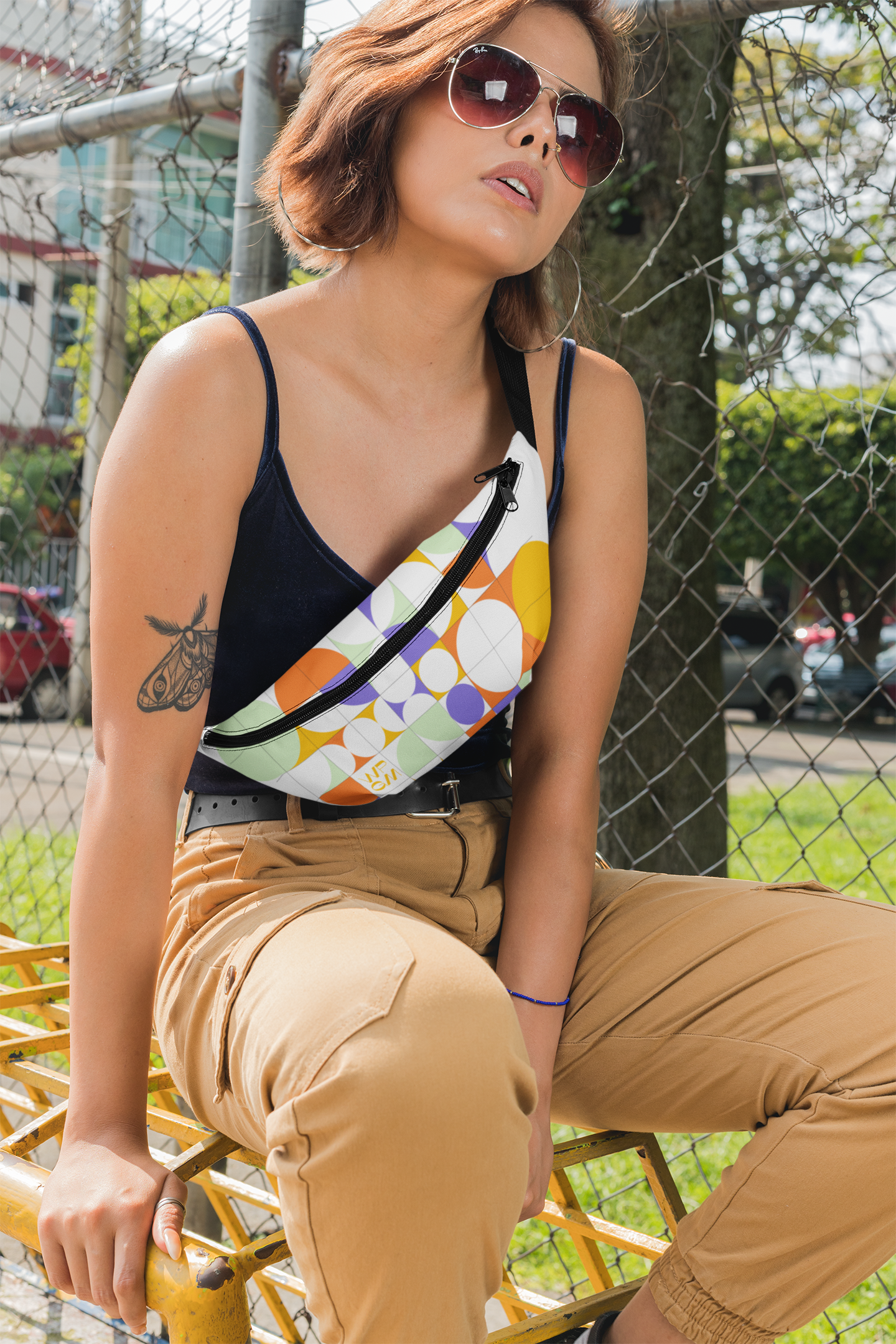 WPGM Colorgrid Fanny Pack (White)