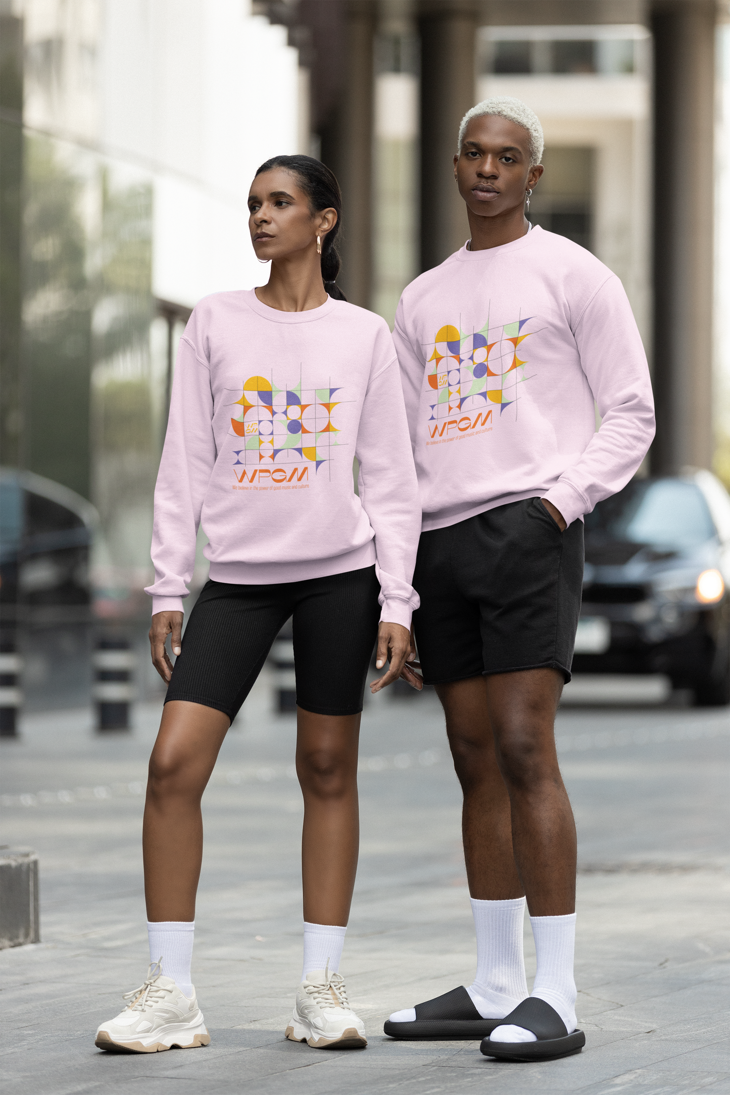 WPGM Colorgrid Unisex Crewneck Sweatshirt