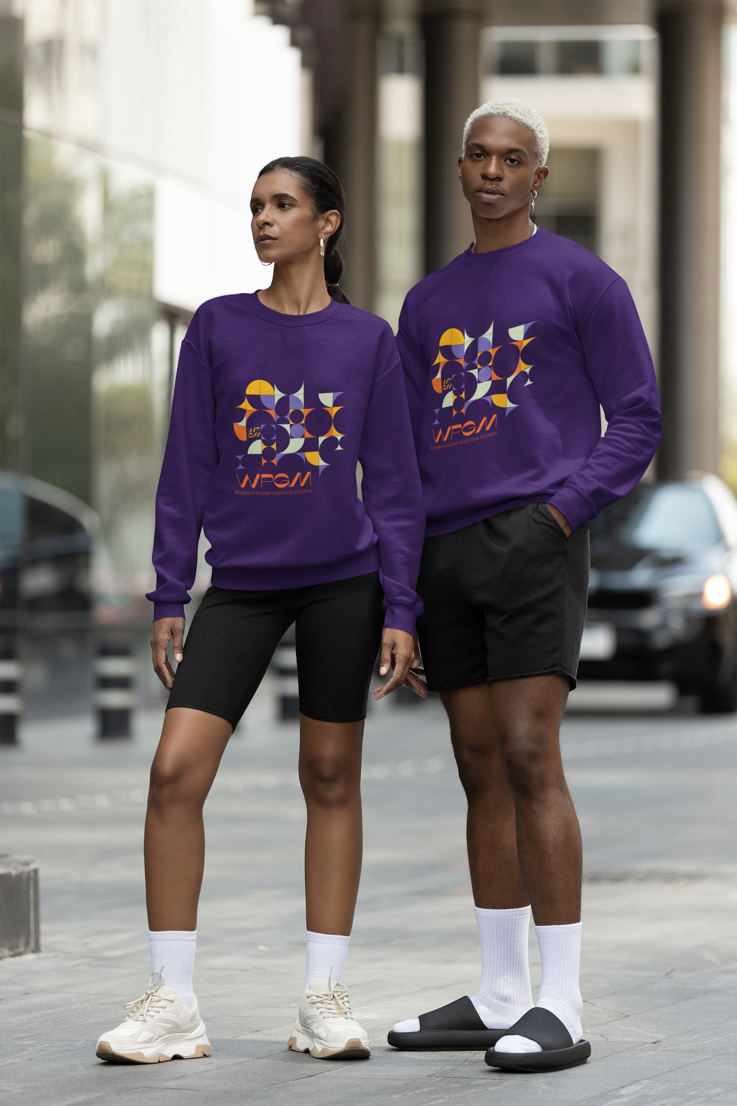 WPGM Colorgrid Unisex Crewneck Sweatshirt