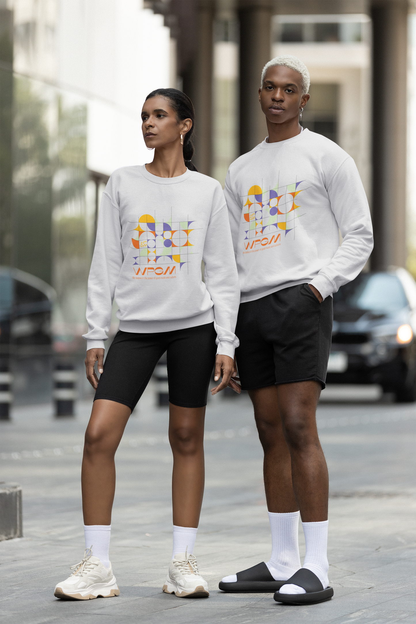 WPGM Colorgrid Unisex Crewneck Sweatshirt