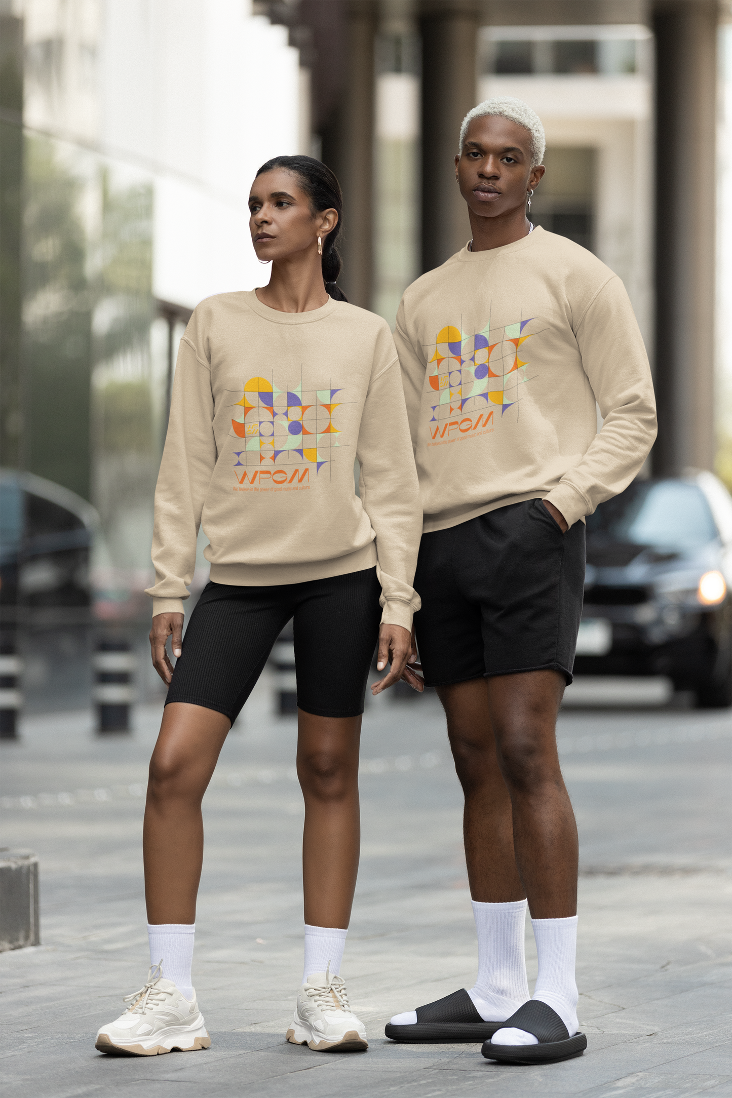 WPGM Colorgrid Unisex Crewneck Sweatshirt