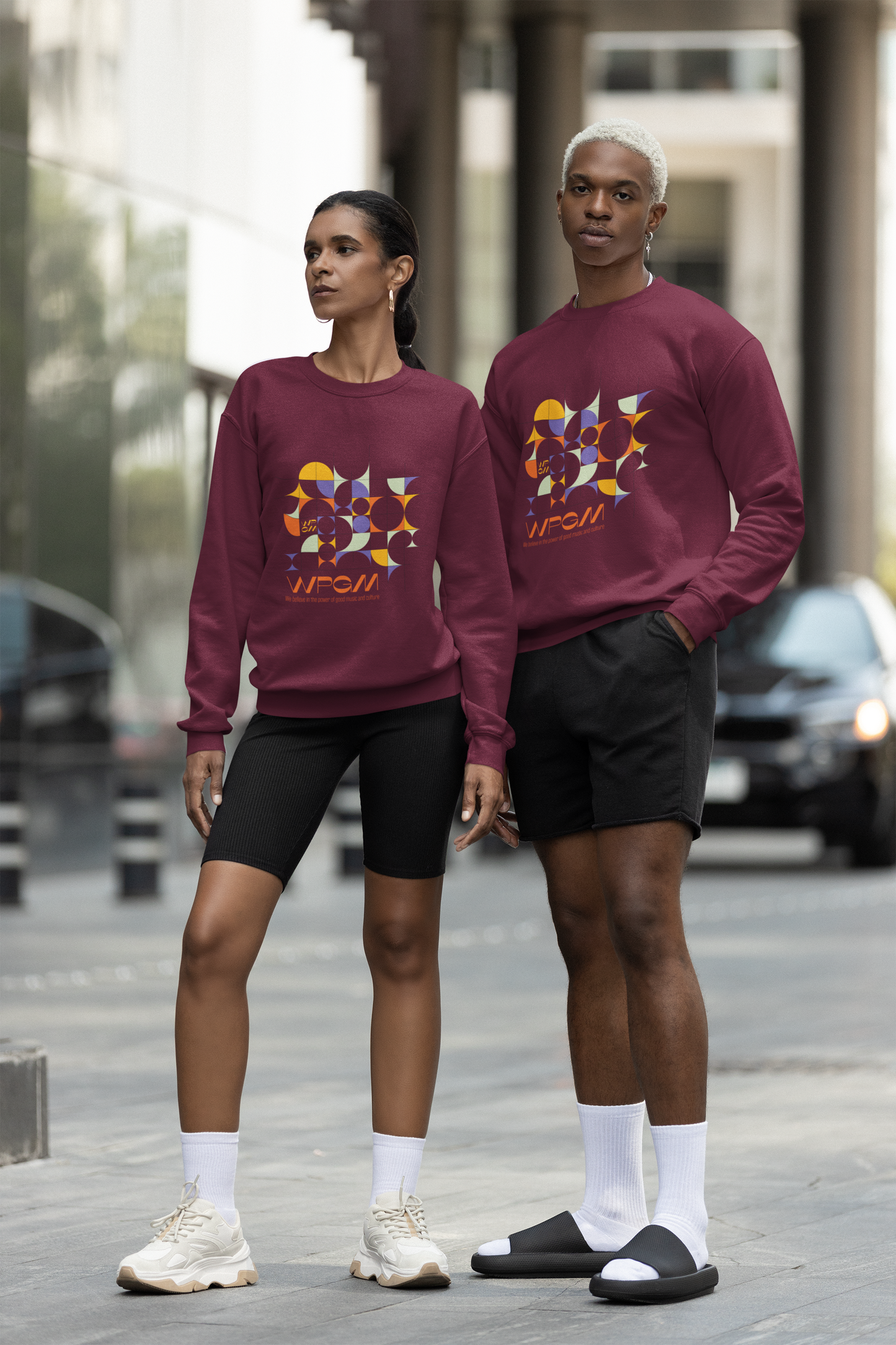 WPGM Colorgrid Unisex Crewneck Sweatshirt