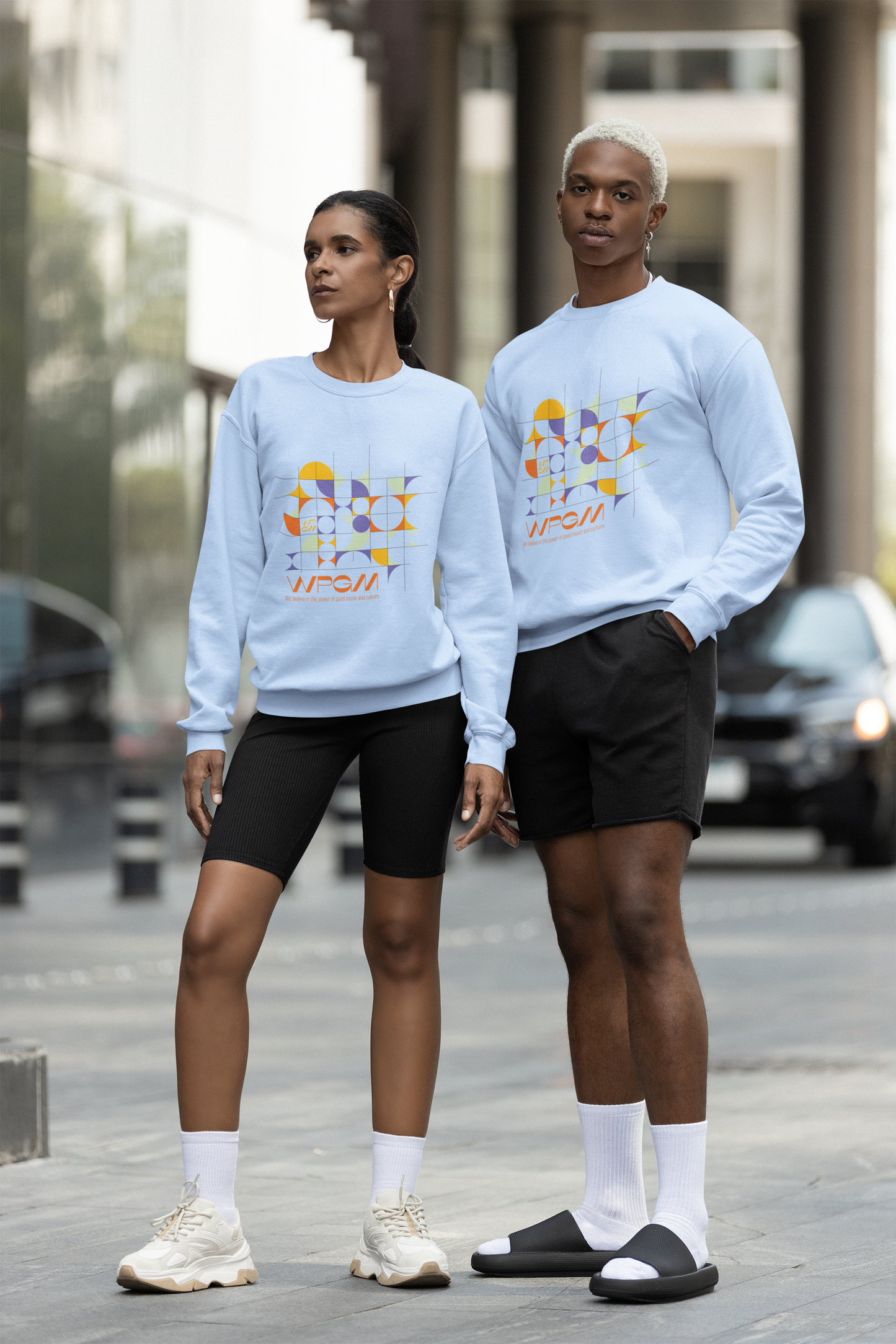 WPGM Colorgrid Unisex Crewneck Sweatshirt