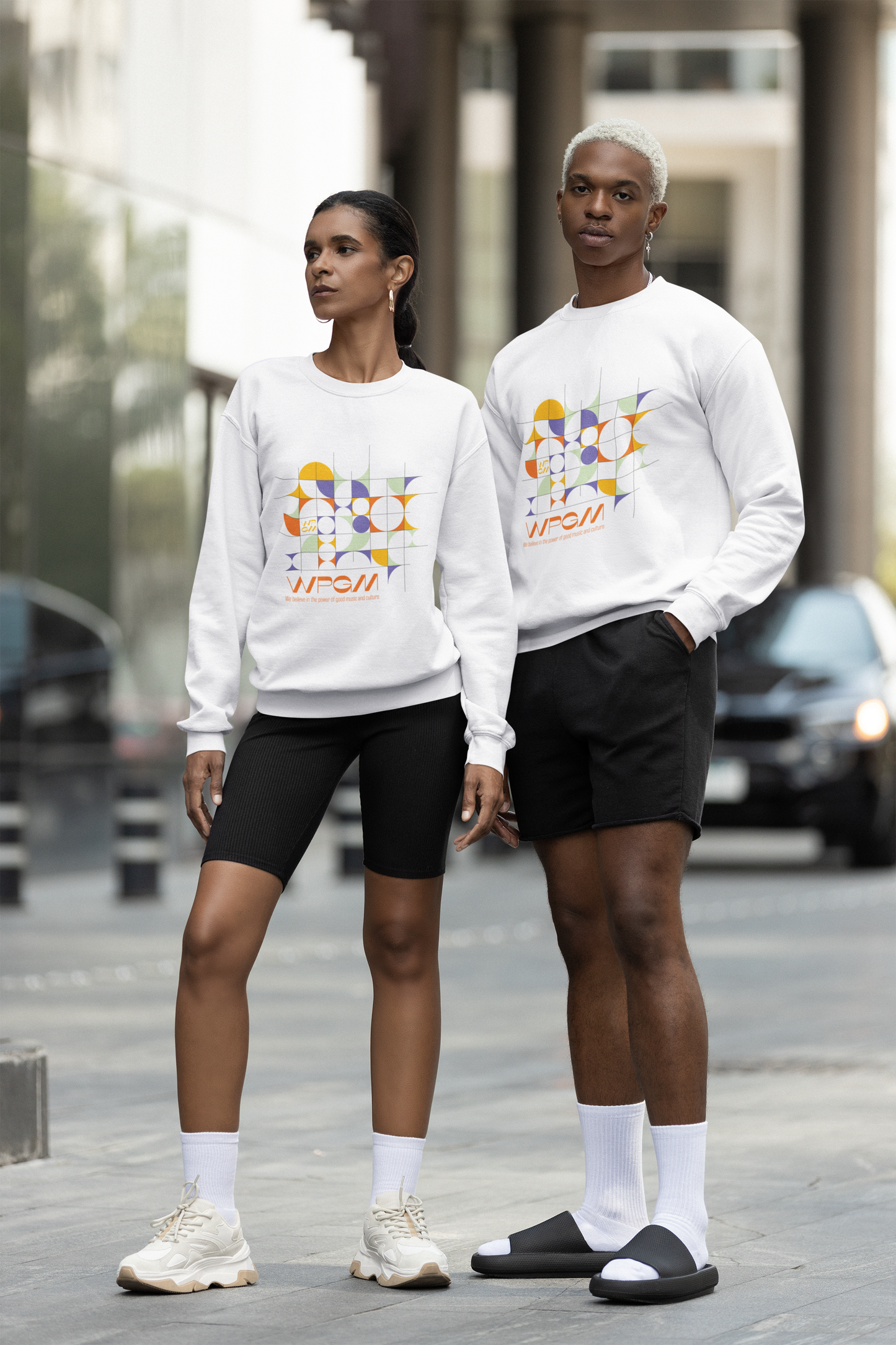 WPGM Colorgrid Unisex Crewneck Sweatshirt