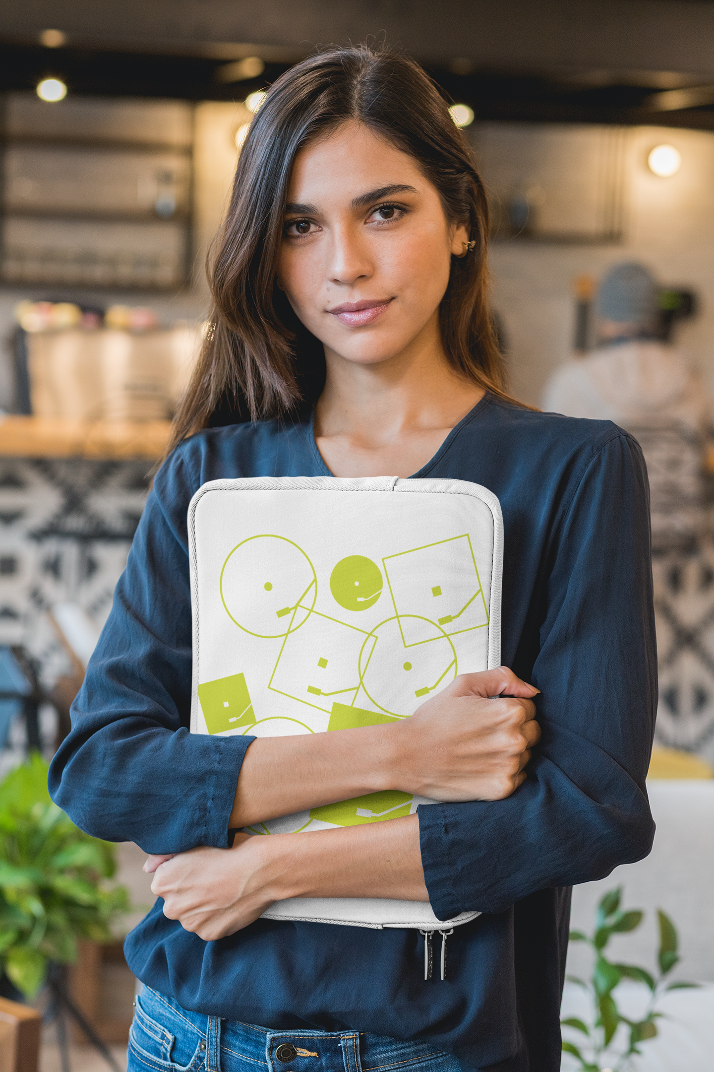 WPGM Airborne Vinyl Laptop Sleeve (Lime)