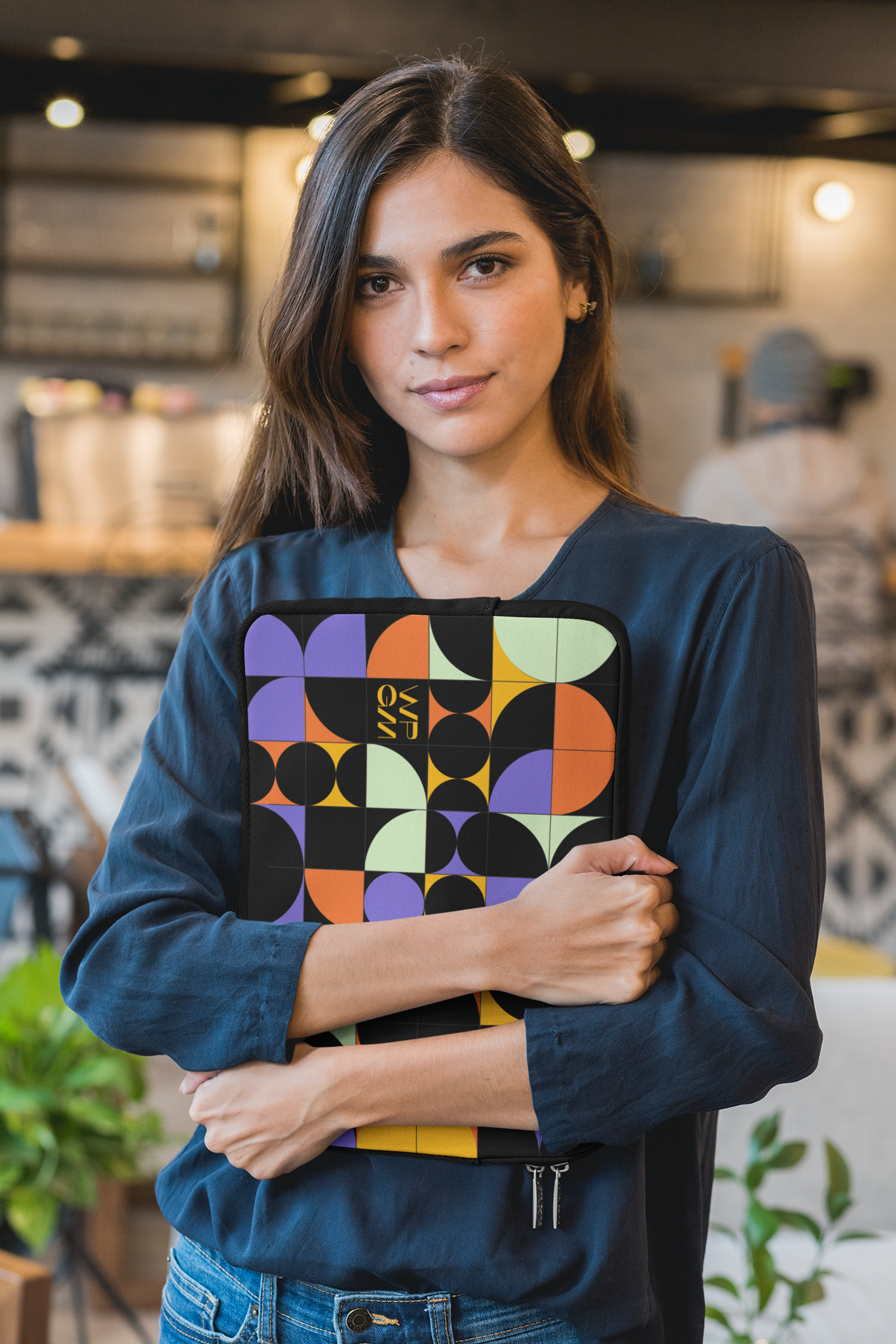 WPGM Colorgrid Laptop Sleeve (Black)