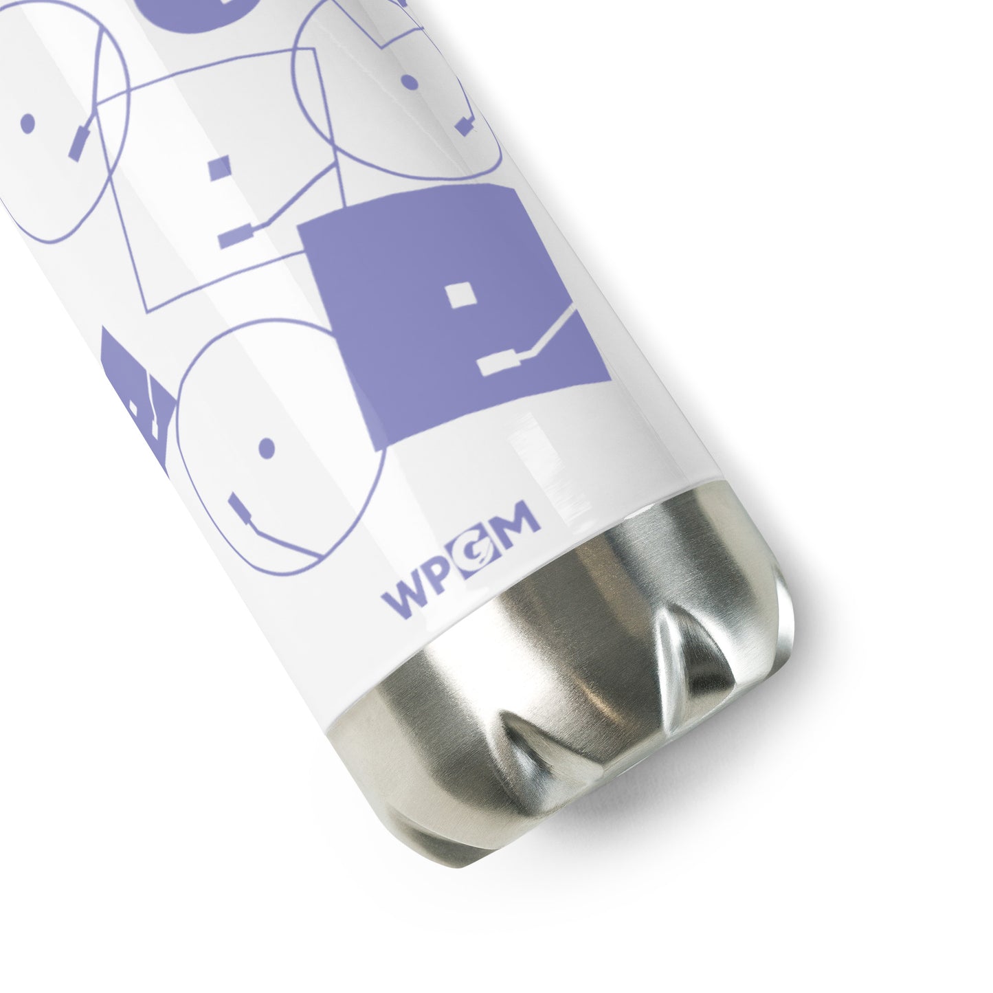 WPGM Airborne Vinyl Stainless Steel Water Bottle (Purple)