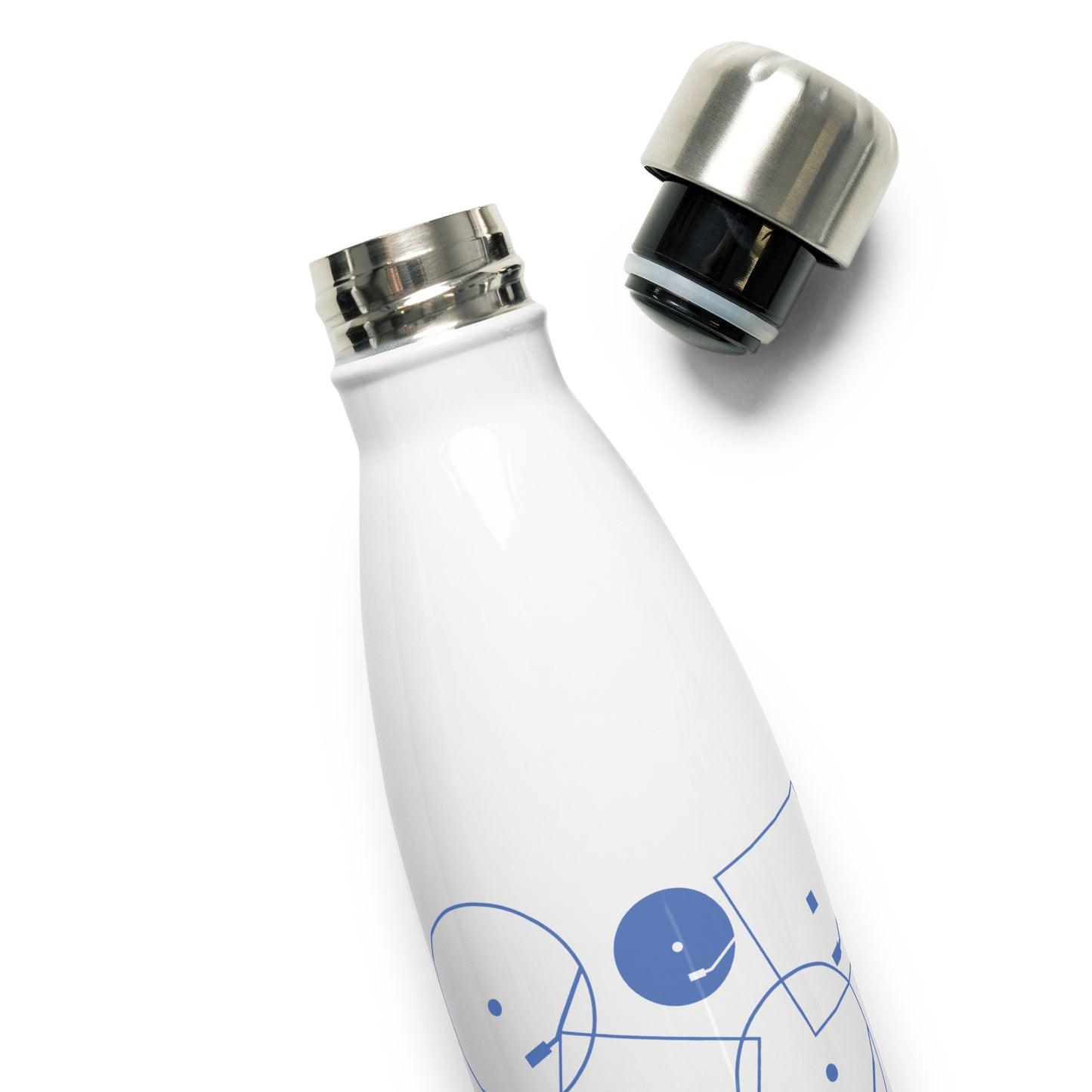 WPGM Airborne Vinyl Stainless Steel Water Bottle (Blue)