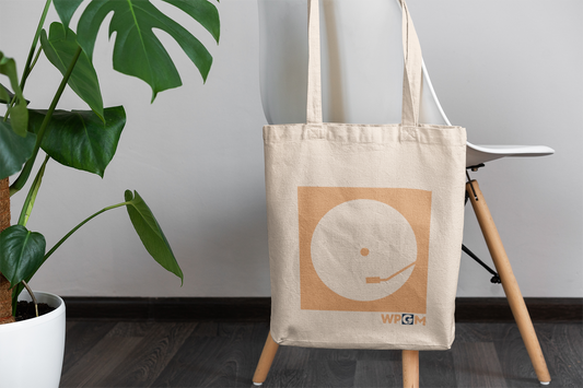 WPGM Vinyl Cotton Canvas Tote Bag (Orange)