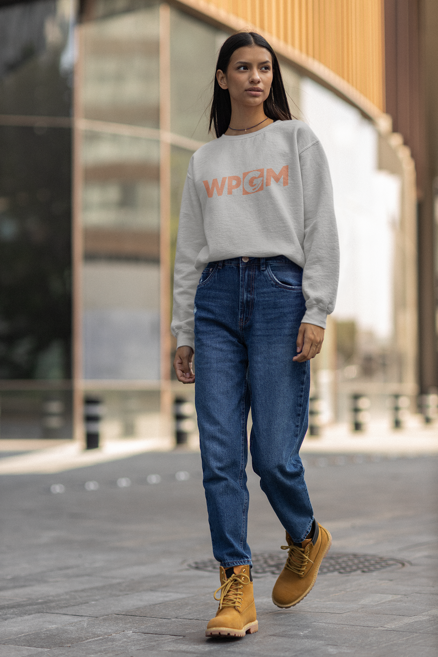 WPGM Classic (Orange) Unisex Crewneck Sweatshirt